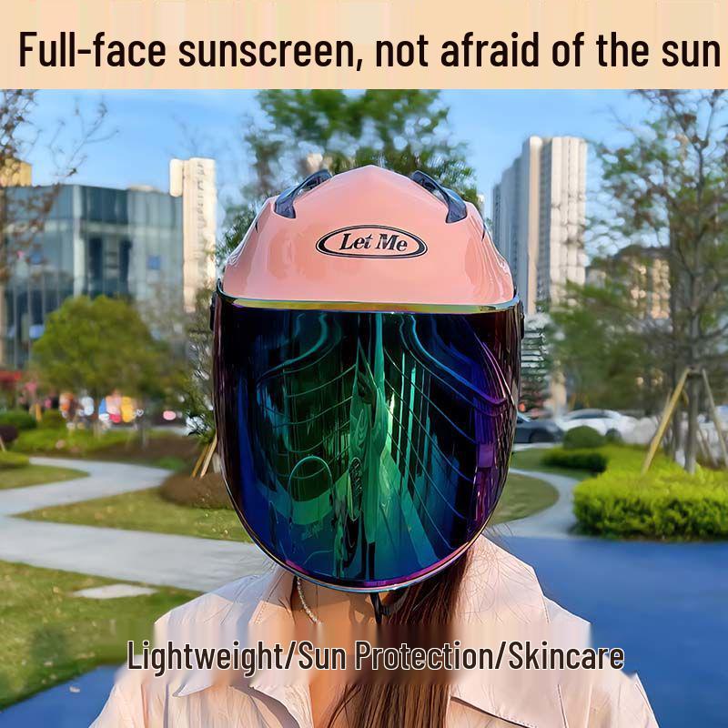 3C Certified Summer Motorcycle Helmet with UV Protection for Men & Women