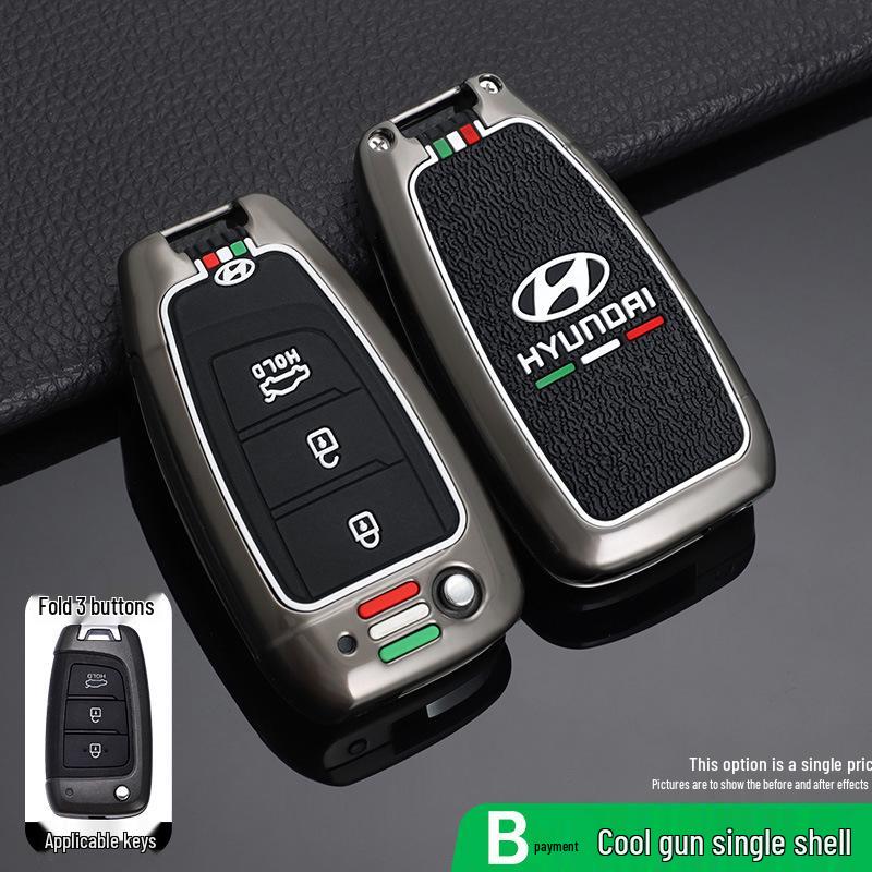 Premium Key Case for 21 Beijing Hyundai Models, New Elantra, Reina, Ix35 - Unisex Design