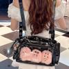 New Street Fashion Trend Backpack JK Uniform One-shoulder Crossbody Bag Niche Design for Girls Y2K Punk Ulzzang Ita Bag