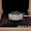 Five-Row Diamond Ring, Popular Fashion Unisex Jewelry