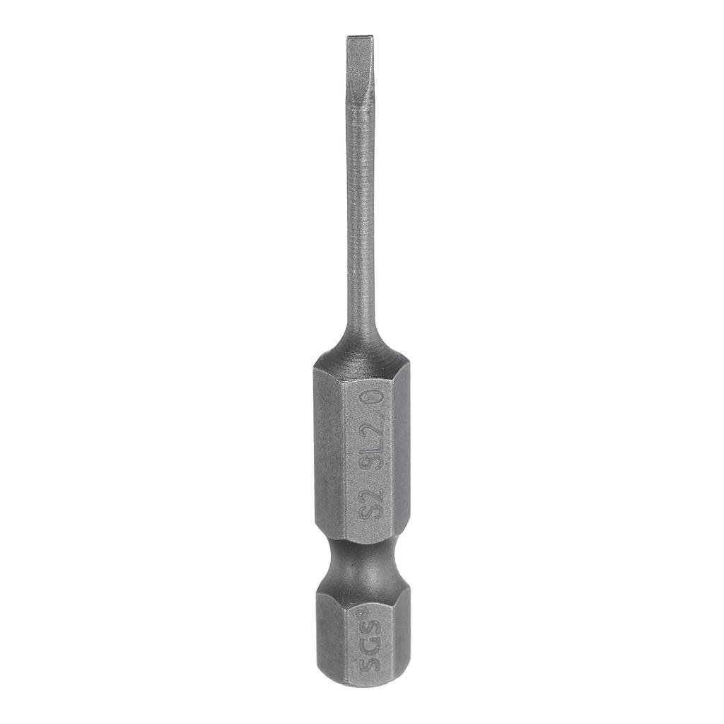 1/5/10pcs Magnetic Slotted Screwdriver Bits SL2 SL3 SL4 SL5 SL6 S2 Flat Head Screwdriver Bit 1/4" Hex Shank Screw Driver Bits