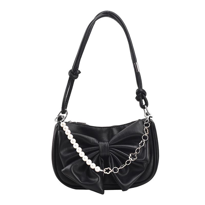 Bowknot Pearl Chain High-End Trendy Crossbody & Shoulder Bag for Women