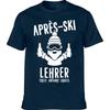 Lustige Après-Ski Lehrer Ski Grafik T-Shirts Herren Damenmode Lässiges T-Shirt 100% Baumwolle Lockeres Übergroßes T-Shirt