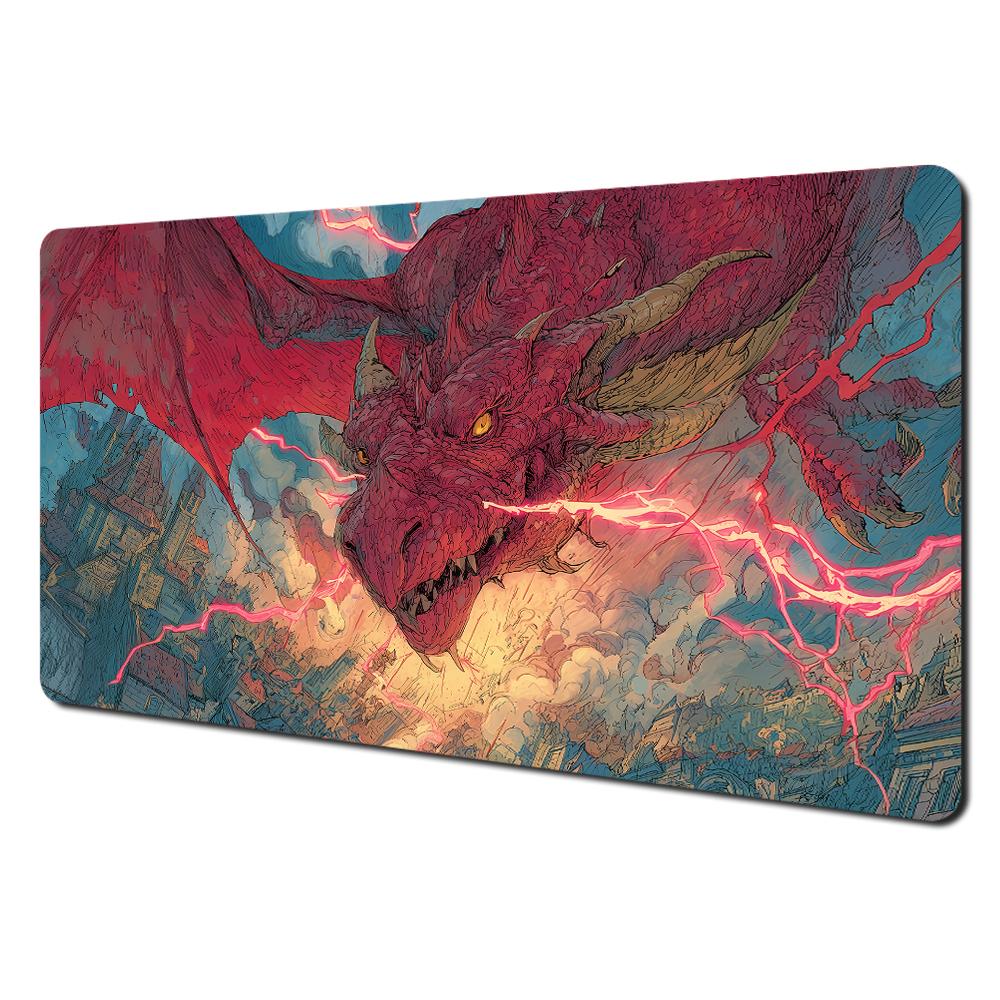 Fantasy Universe Starry Dragon gaming Mouse Pad Desk Mat Stitched Edge Durable NonSlip Gaming pad office rug Computer mousepads