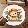1pc lion prince Round Chair mat Area Rug - Non-Slip, Floor Mat for Office, Bedroom, and Indoor Decor c1125013