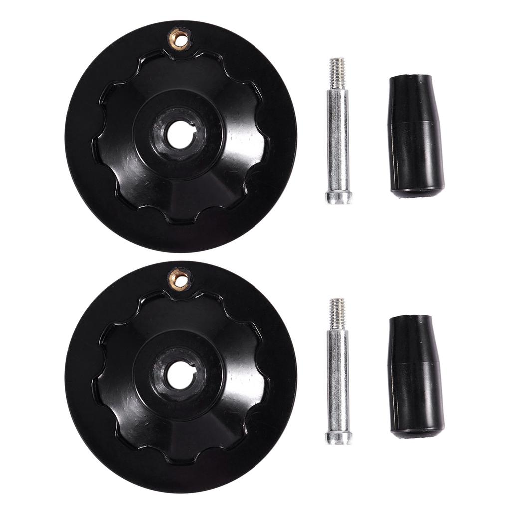 A84E-2X Handwheel With Rotating Handle, 10 X 80 Mm