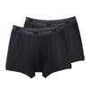 Boxer M Shorts, 100% Cotton, HK19822, Men's, Black,