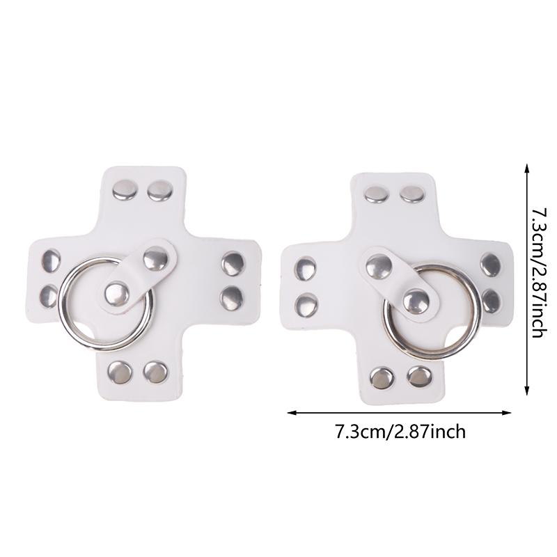 Women 1Pair Sexy Leather Cross Nipple Cover Reusable Breast Stickers Self Adhesive Nipple Pasties Nipple Covers Bra Accessoriesw