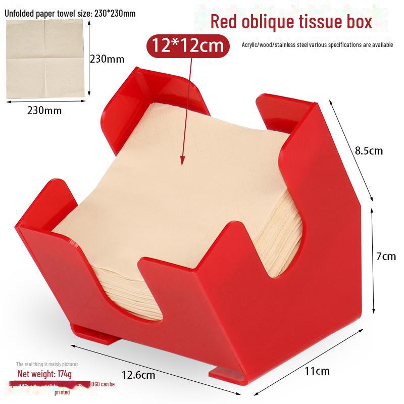 Square Tissue Box - Restaurant & Hotel Napkin Holder