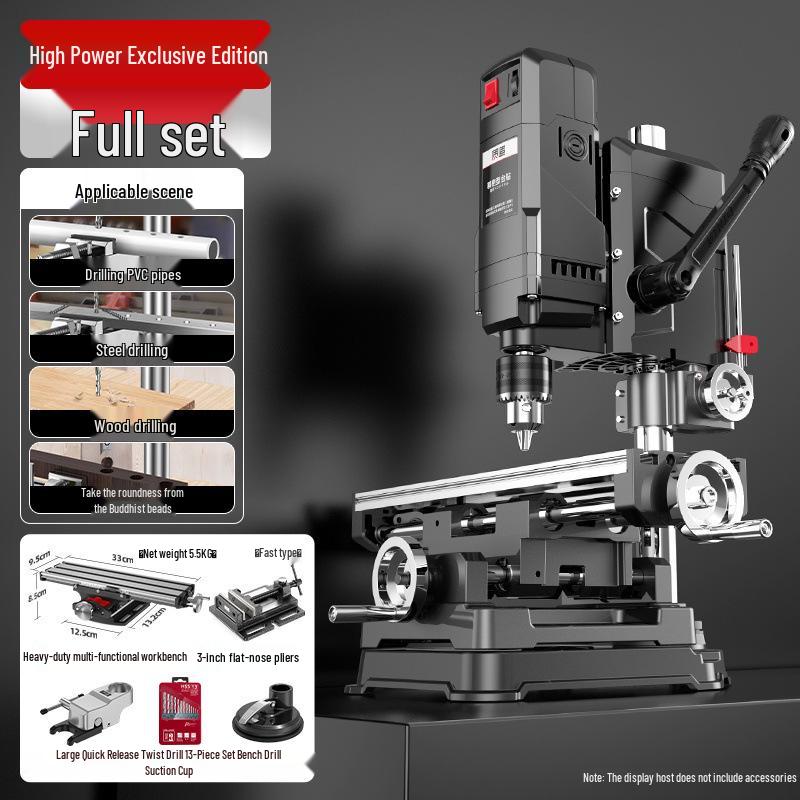 High-Power 220V Multi-Functional Bench Drill for Household and Industrial Use