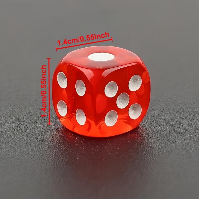 9 Stück/Set Lebendige Farben Würfelset - Sortierte Farben, Tragbare transparente Aufbewahrungsbox, Perfekt für Mathespiele, Gaming-Enthusiasten