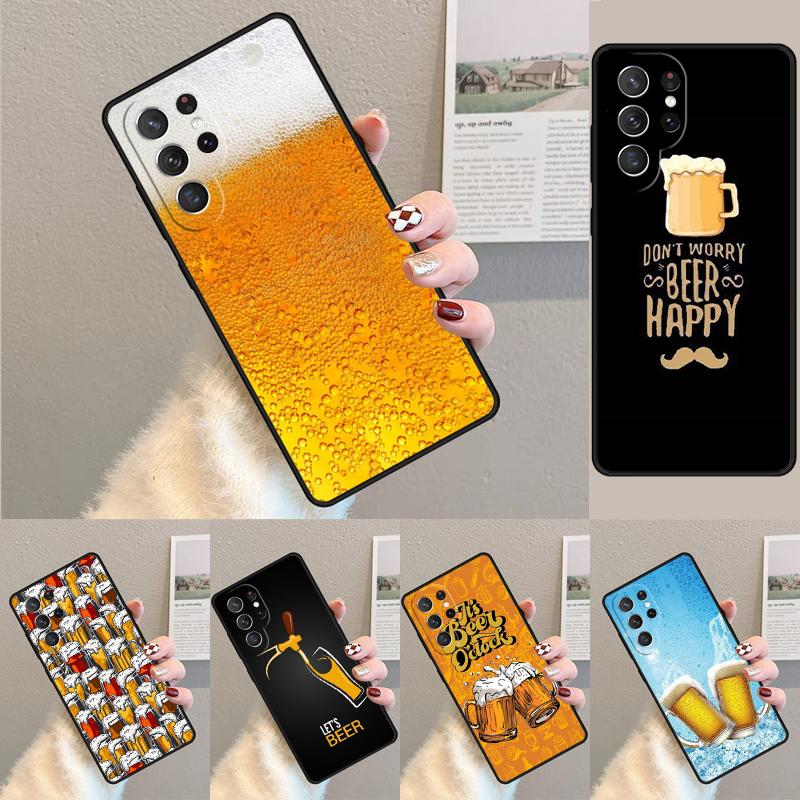Alcohol Beers Drink Beer phone case Cover For Samsung Galaxy S24 S25 Ultra S21 S22 Ultra S10E Note 10 Plus Note 20 FE S23
