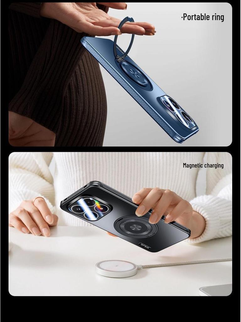 Xiaomi17 ProMax Magnetic Stand Heat-Dissipating Drop-Proof Phone Case