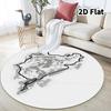 Round Area Rug Carpet Rug For Living Room Bedroom Sofa Playroom Decor Nonslip Floor Mat