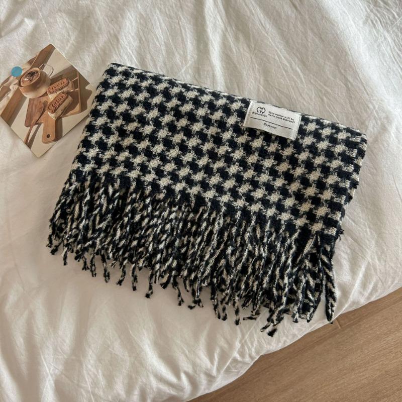 Scarf Women's Autumn and Winter New Imitation Cashmere Warm Scarf Couple Versatile Shawl Medium and Long Scarf