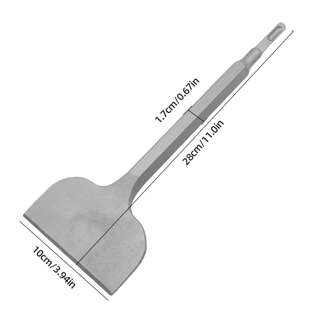SDS Plus Tile Chisel Cemented Carbide Electric Hammer Chisel Power Tool Accessory 75/100mm Wide Tile Removal Chisel Scraper Bits