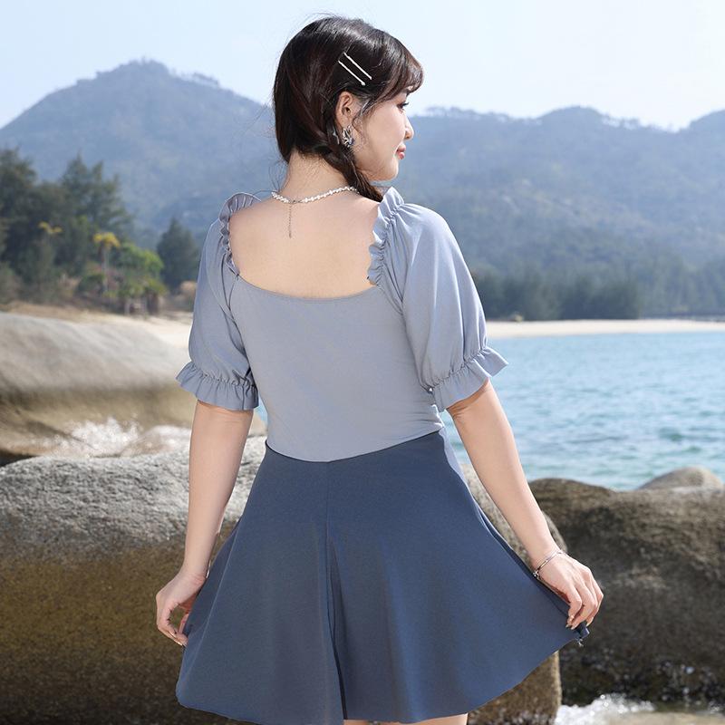 Plus Size Cute Style One-Piece Swimsuit with Loose Fit and Coverage