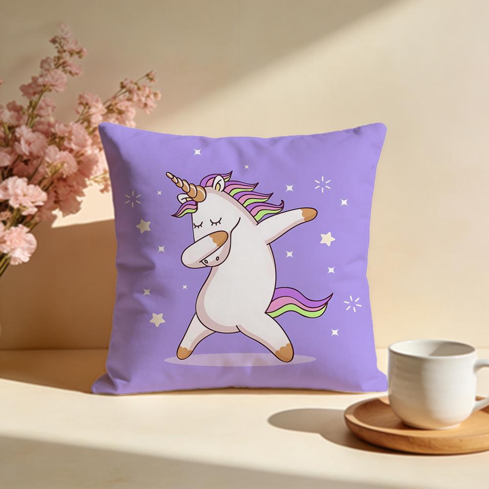 Enchanted Magical Unicorn Cushion Cover Soft Pillow Cases for Home Bedroom Living Room Sofa