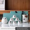 Shangqi Panda Travel Tea Set - Ceramic Pot, Liuli Cups