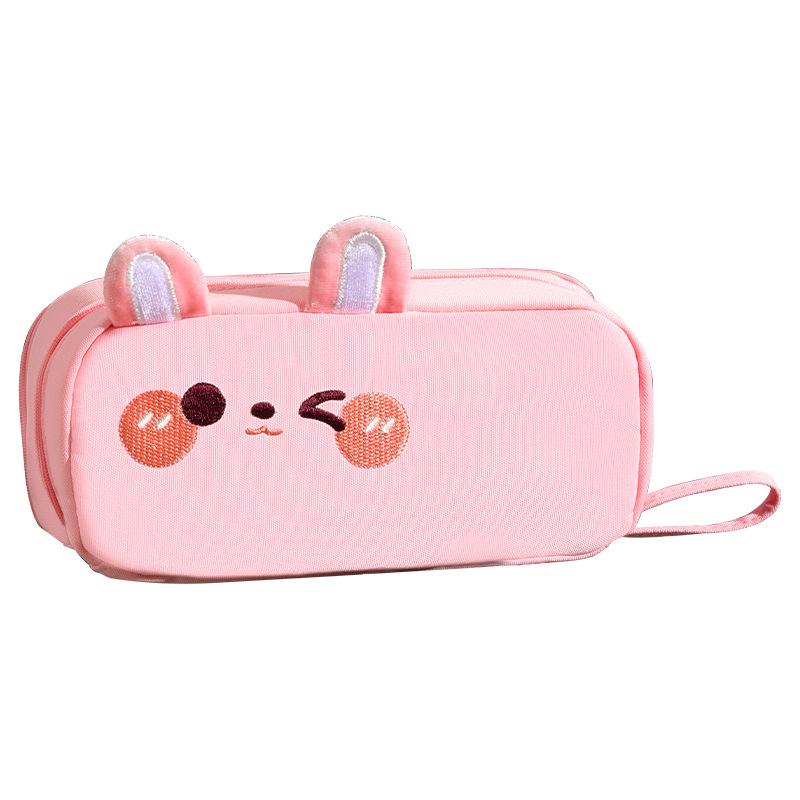 Kaba Bear Little Black Cat Large Capacity Pencil Bag High Looking Ins Style Girls Stationery Box Bag