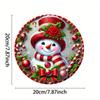 Vintage Snowman Metal Wall Art Sign for Bar Cafe Club Room Decor