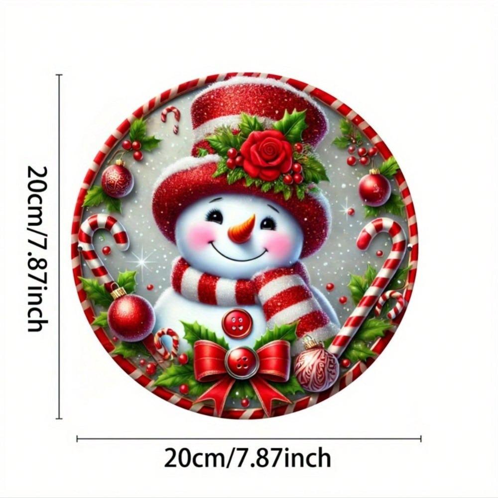 Vintage Snowman Metal Wall Art Sign for Bar Cafe Club Room Decor