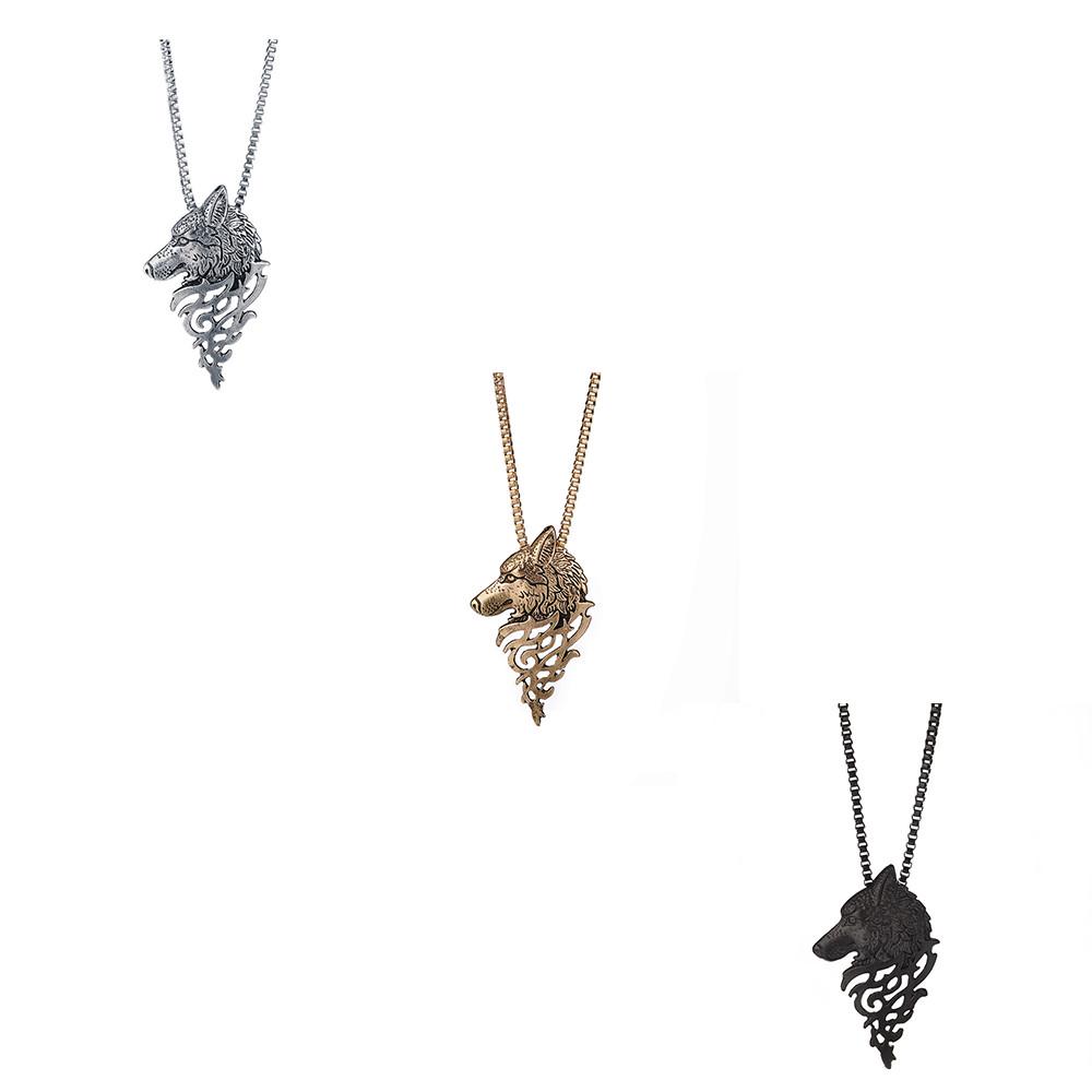 

Подвеска из сплава в форме головы волка, модные ювелирные изделия, подарочное ожерелье
