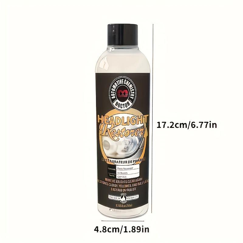 

Жидкость для ремонта автомобильных фар, увеличивает яркость фар, используется для устранения окисления, пожелтения, размытия царапин, восстановления