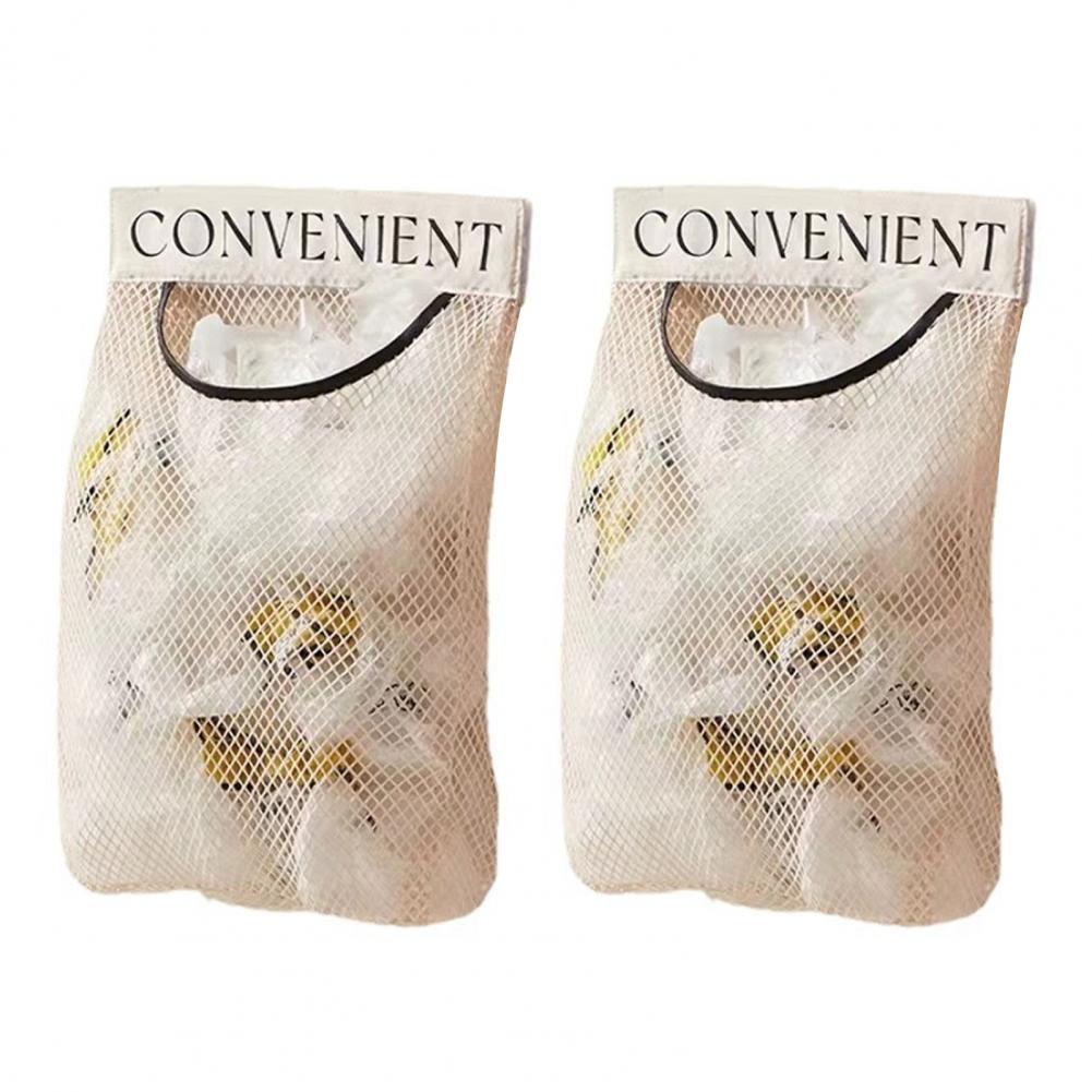 Hanging Trash Bag Holder Storage Bag Wall-mounted Plastic Bag Storage Holders Capacity Organizers for Grocery Bags Trash Bags