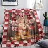 1 Stück Flanelldecke mit Cartoon-Druck, Hohe Qualität, Bequem für alle Jahreszeiten, Heimdekoration, Wärme und Komfort, Perfekt als Weihnachts- oder Geburtstagsgeschenk
