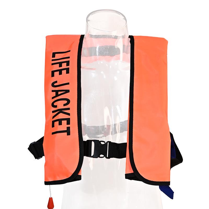 Tragbare aufblasbare Schwimmweste mit hohem Auftrieb für Erwachsene – Ideal für Meeresangeln, Schwimmen und Wasserrettung