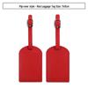 Customizable PU Leather Luggage Tag with Anti-Lost Feature and Airplane Design
