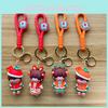 Lovable Cartoon Couples Keychain Charming Silicone Rabbit Keyring For Gifts
