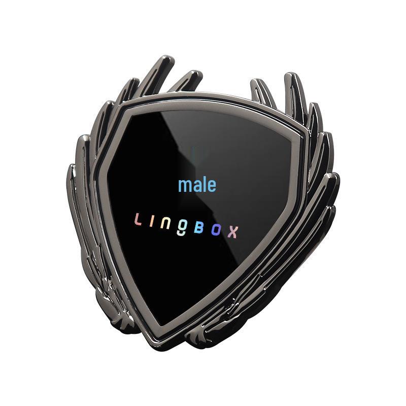 Lingbao Car Metal Badge Sticker for Body, Window, & Trunk Decoration