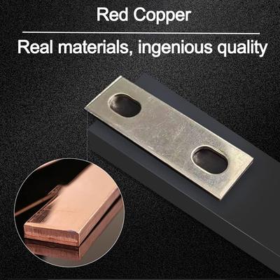 New M6 Bus Bars Connector Flat Nickel-plated Copper Copper Busbar Battery Busbar Lifepo4 Cell Lithium