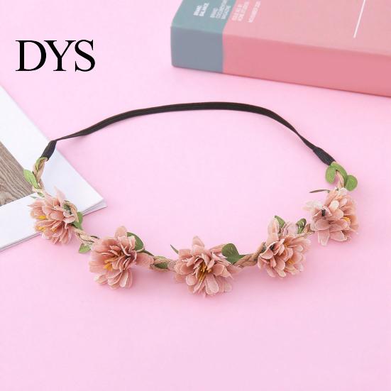 Nature Inspired Hair Accessory Flower Headband, Crown, Headpiece, Boho Floral Wreath Headband Artificial for Travel Wedding Birthday Festival