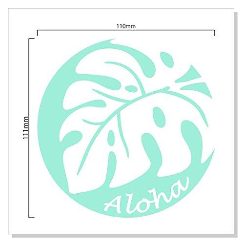 nc-smile Hawaiian Sticker Monstera Aloha (Mint Green)