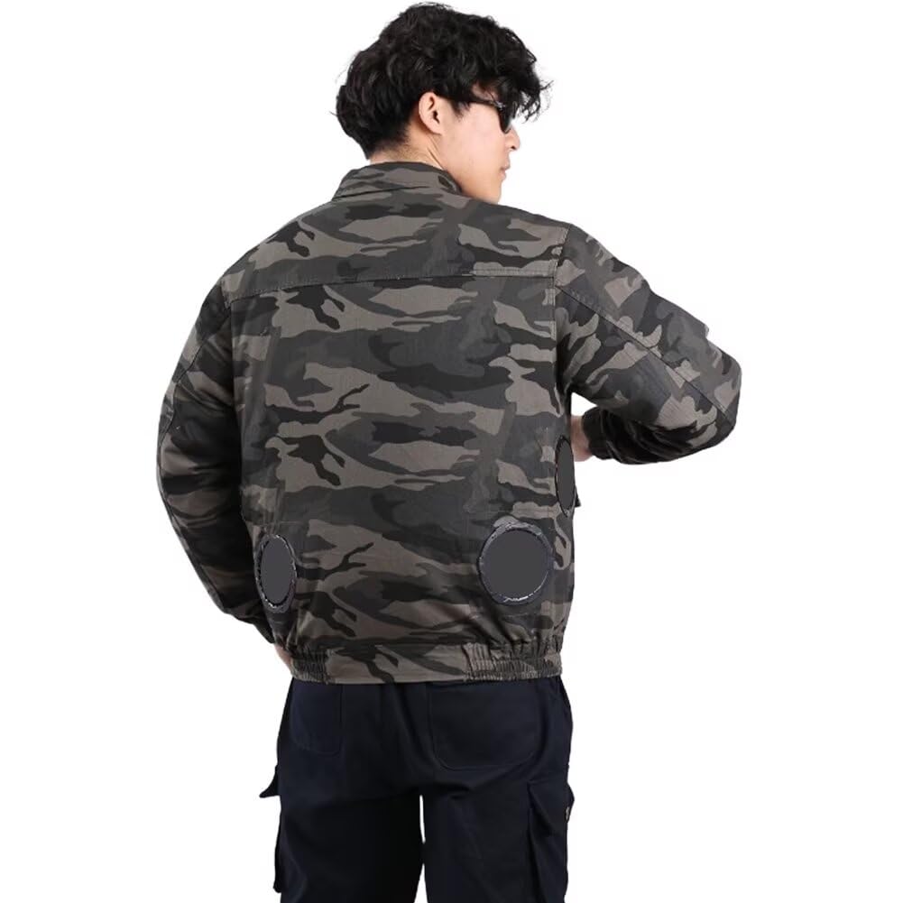

Yucahype Long Large Heatstroke Heatstroke Unisex Air-Conditioned Workwear, 4-Hole, 100% Cotton, Sleeves, Sizes, M-6XL, Thick, Durable, Heat-Resistant,