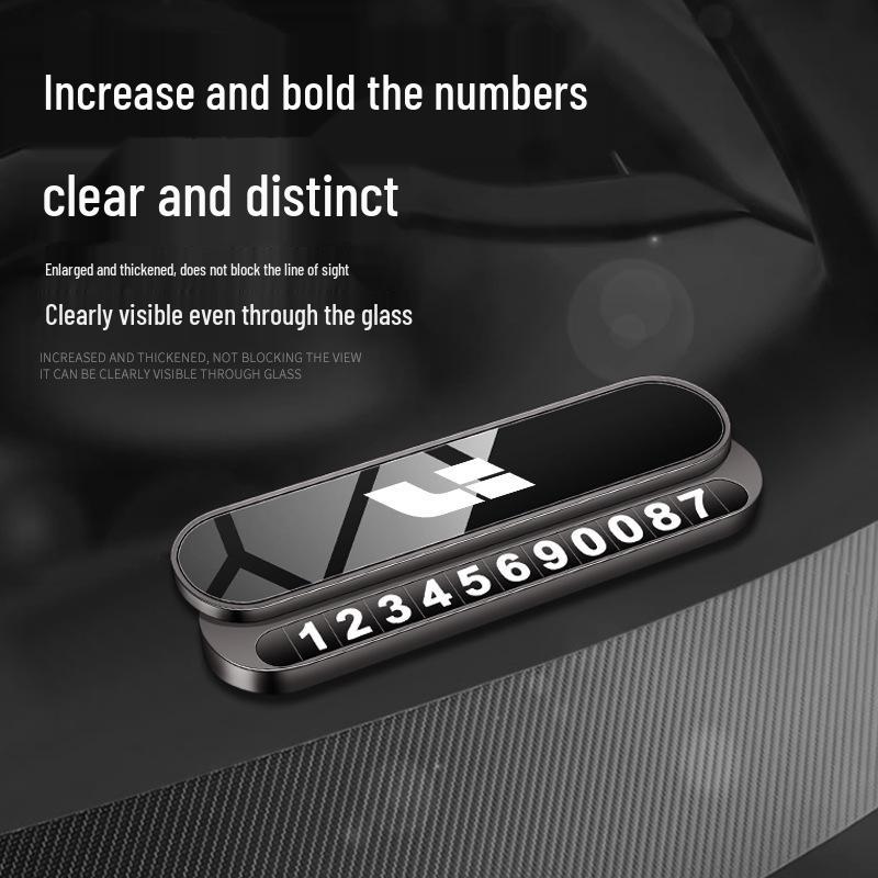 Ideal Temporary Parking Number Plate for Ideal ONE L6-L9, with Phone Display for Car Moving