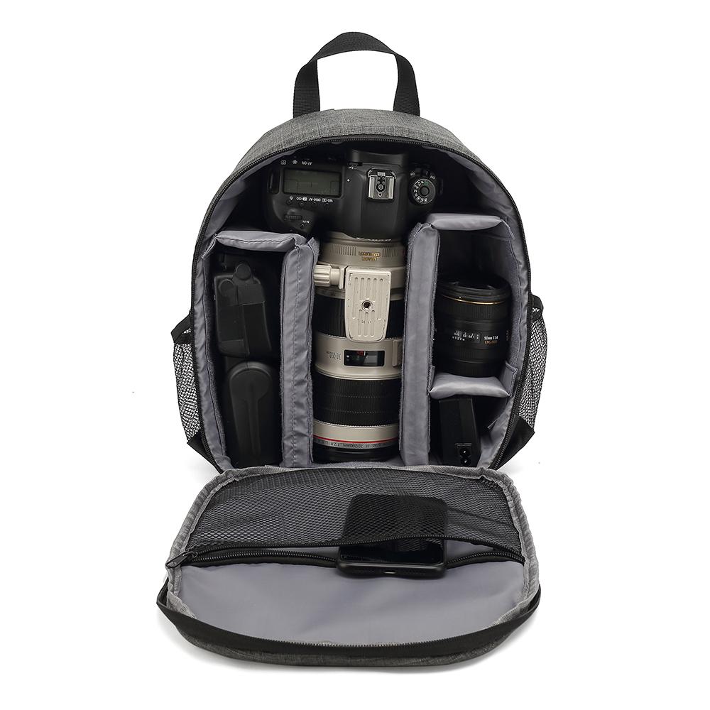 Waterproof Camera Backpack Portable Dslr Photography Bag Nylon Lens Compartment Storage For Outdoor Hiking Travel