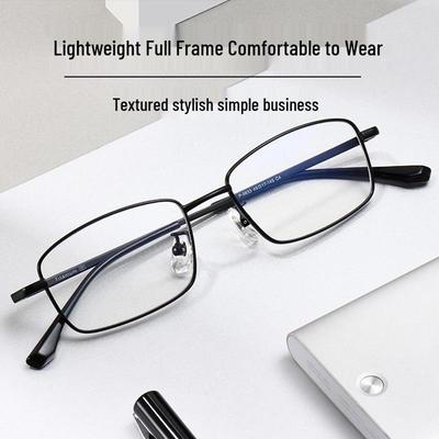 Herren-Brille aus reinem Titan gegen Blaulicht bei Kurzsichtigkeit