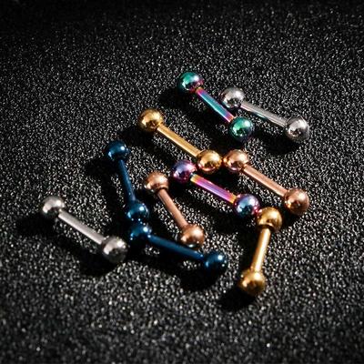 Nové Kulaté Piercingy Dámské Černá Činka Nerezová Ocel Kulička Módní Šperky Piercing do Ucha Náušnice