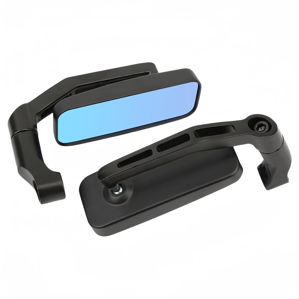 Motorcycle Mirror 8mm10mm General Purpose Square Design Left and Right Set | Motorcycle Rearview Mirror Adjustable Sports/touring Compatible