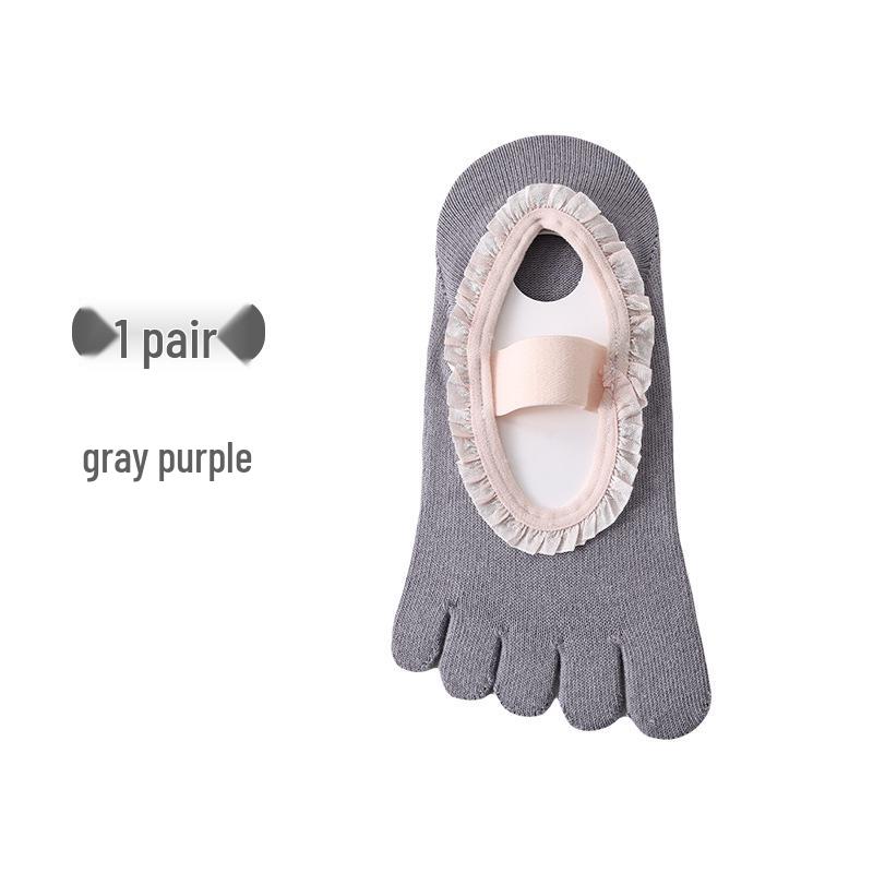 

Women s Non-Slip Five-Finger Pilates Ankle Socks - New 2026 Style for Indoor Yoga & Sports One Size