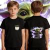 Boys Star Wars Yoda Tshirt Cotton Casual Kids T Shirt Toddler Short Sleeve Summer Clothing for Child