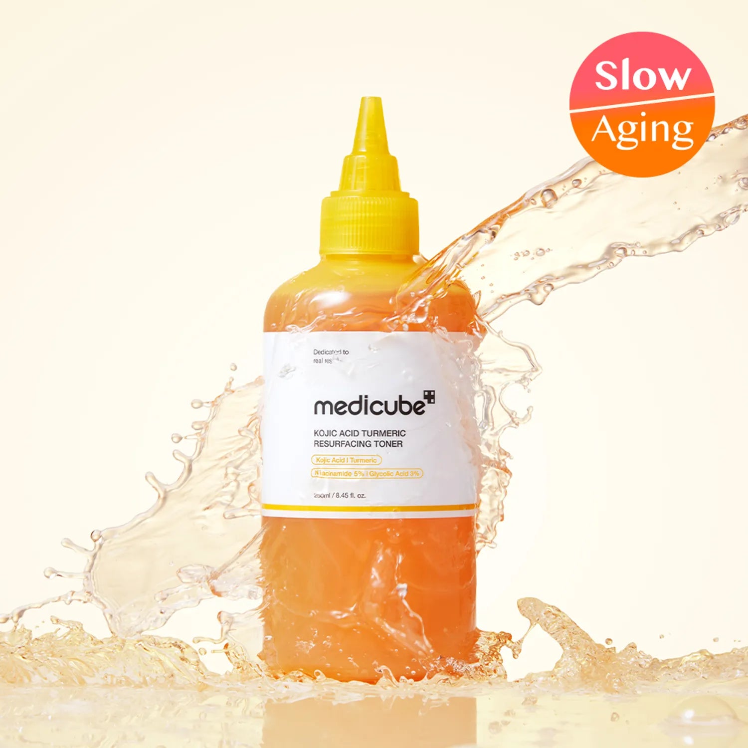 medicube Kojic Acid Turmeric Resurfacing Toner 250ml as picture
