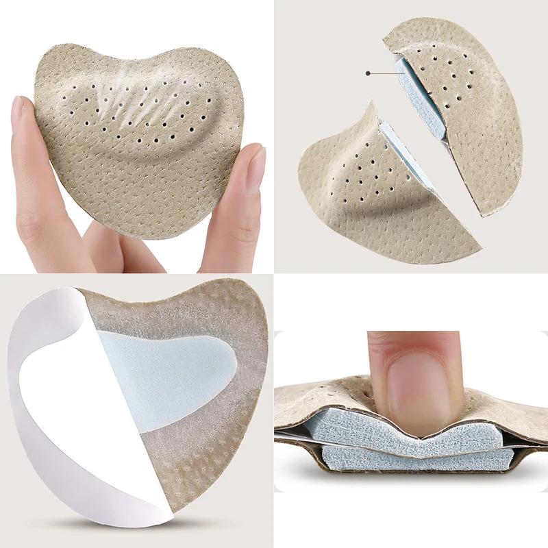 2/3/5pairs Sandals Anti-slip Stickers Leather Forefoot Pad Women High Heels Pain Relief Insert Cushion Foot Care Shoes Pad