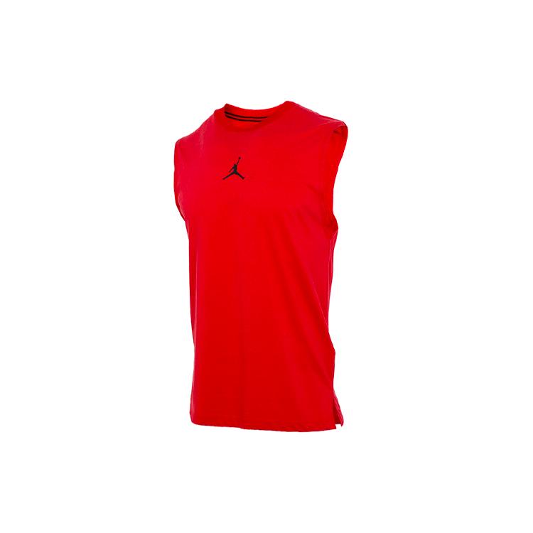 Jordan T Shirts Men's Red Crew Neck Moderate Straight Fit DC3237-687