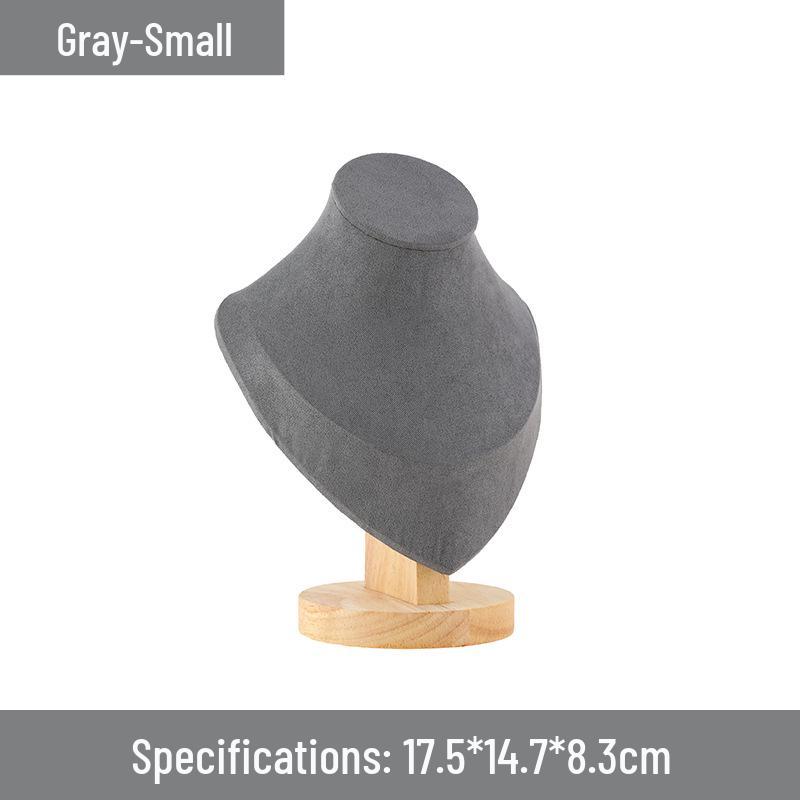 

Манекен для демонстрации ювелирных изделий из массива дерева и бархата класса люкс