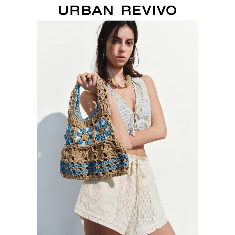 UR 2025 Frühling Ethnische Blumen Ärmellose Weste